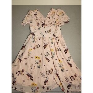 Nwt Retro Stage Bird And Butterfly Dress Sz 2XL